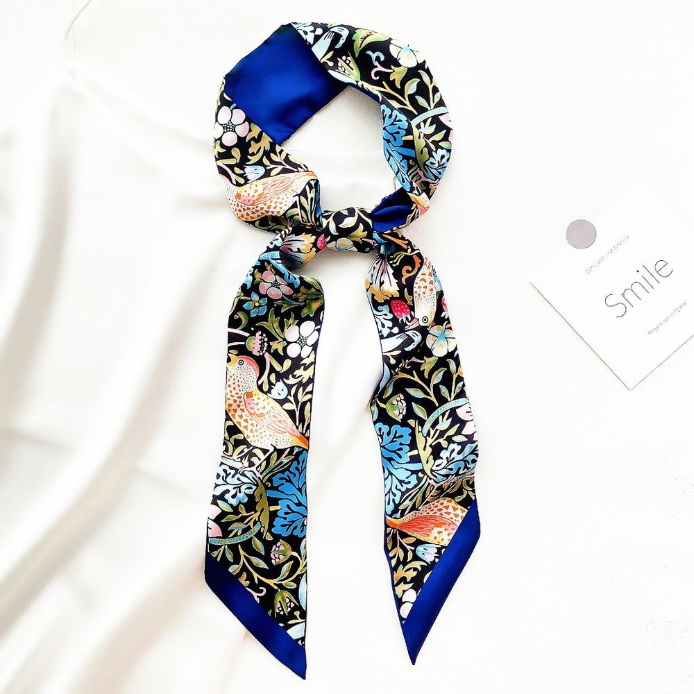 NEW Blue Birds Scarf / Twilly